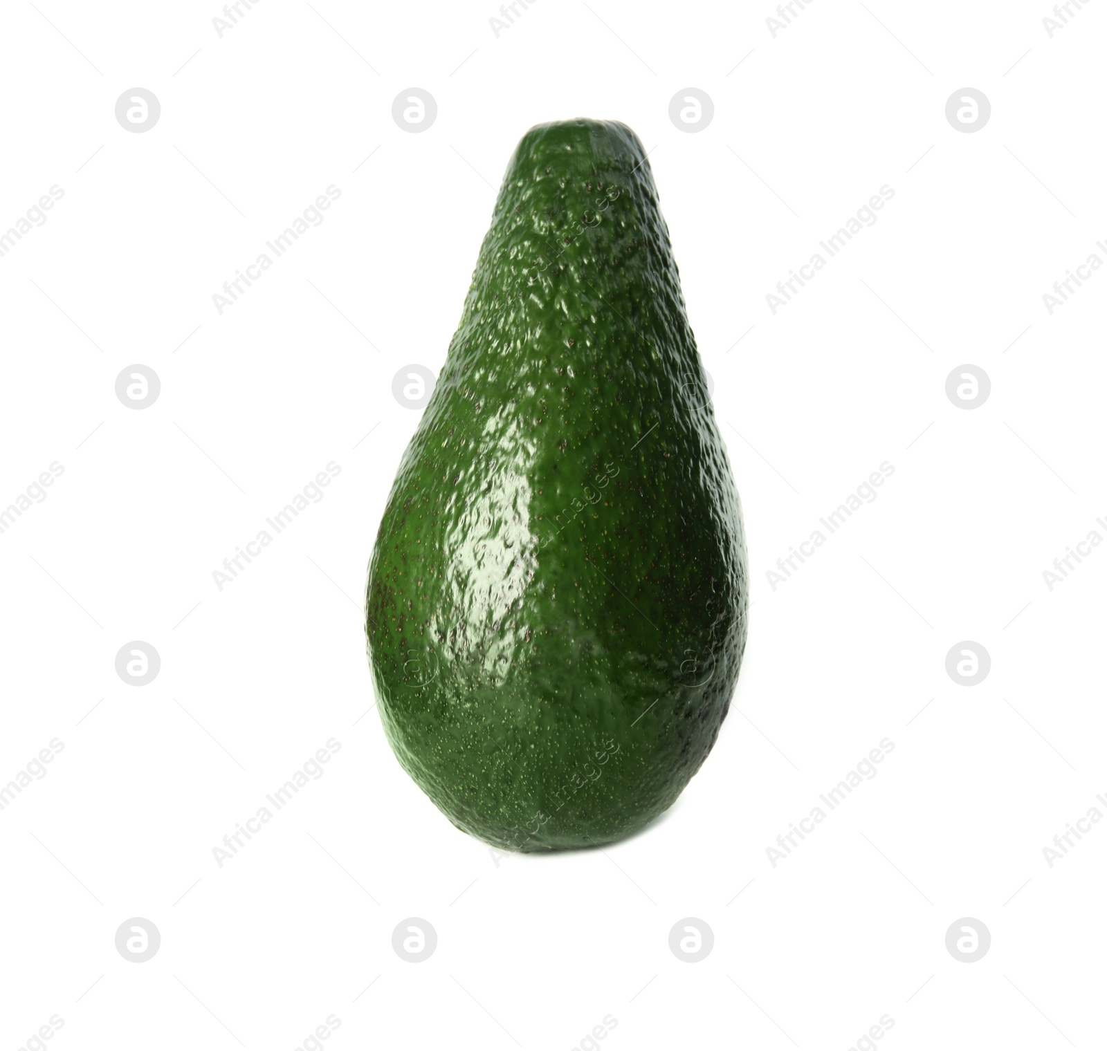 Photo of Tasty raw avocado fruit isolated on white