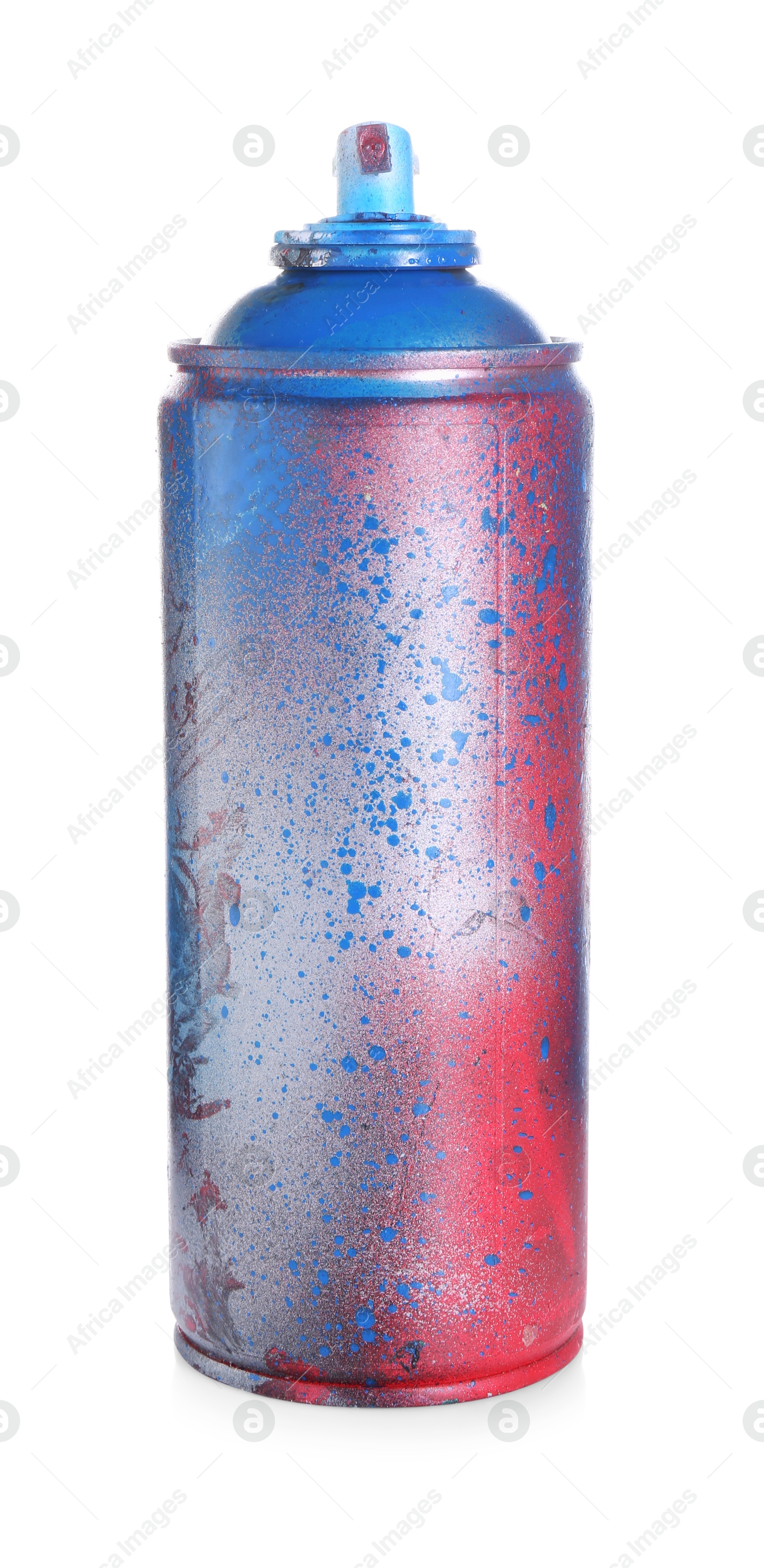 Photo of One can of bright spray paint isolated on white