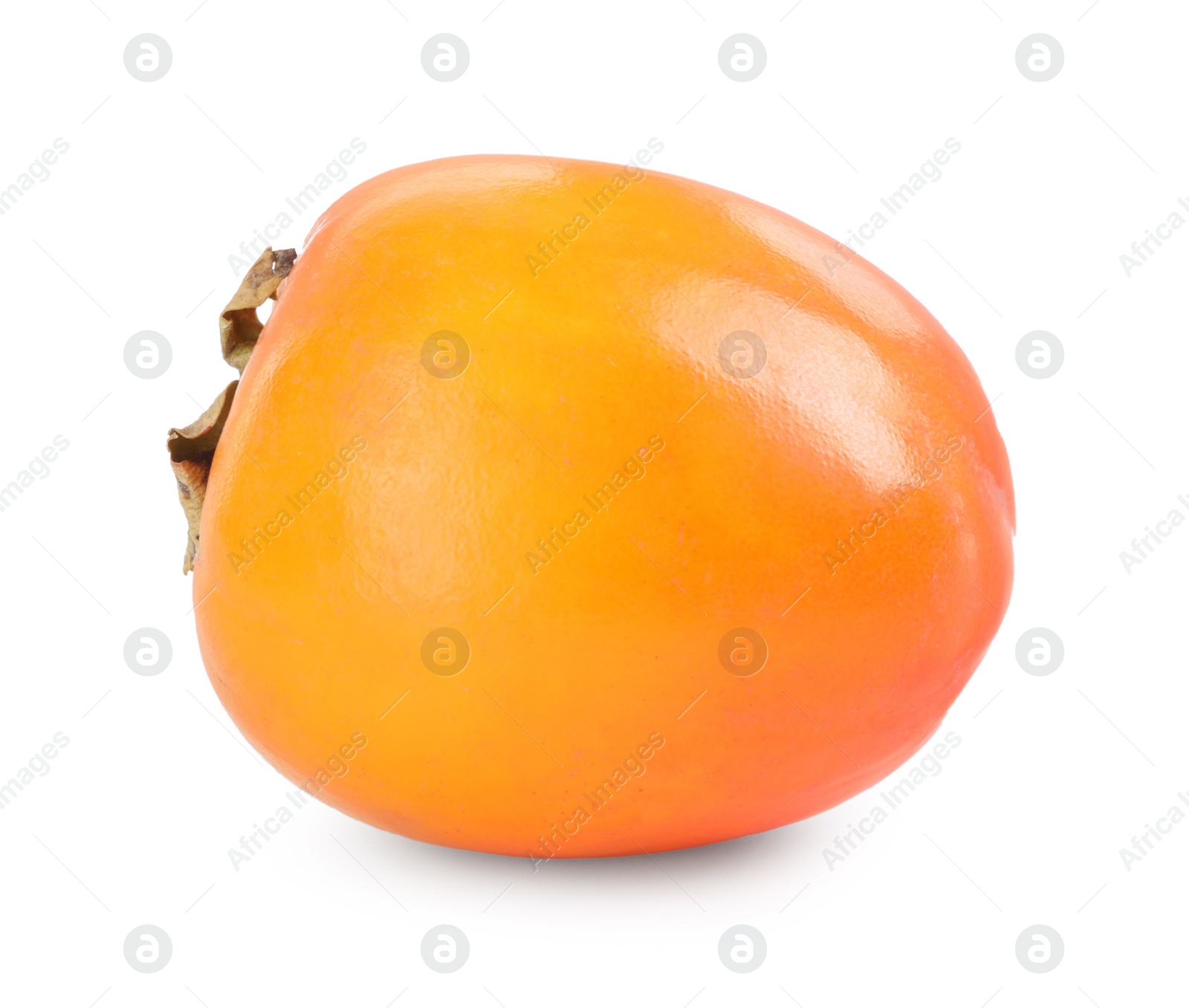 Photo of Delicious ripe juicy persimmon isolated on white