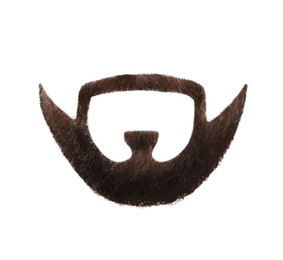 Stylish beard on white background. Men's fashion