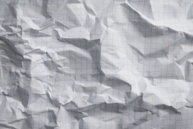 Crumpled sheet of paper as background, closeup