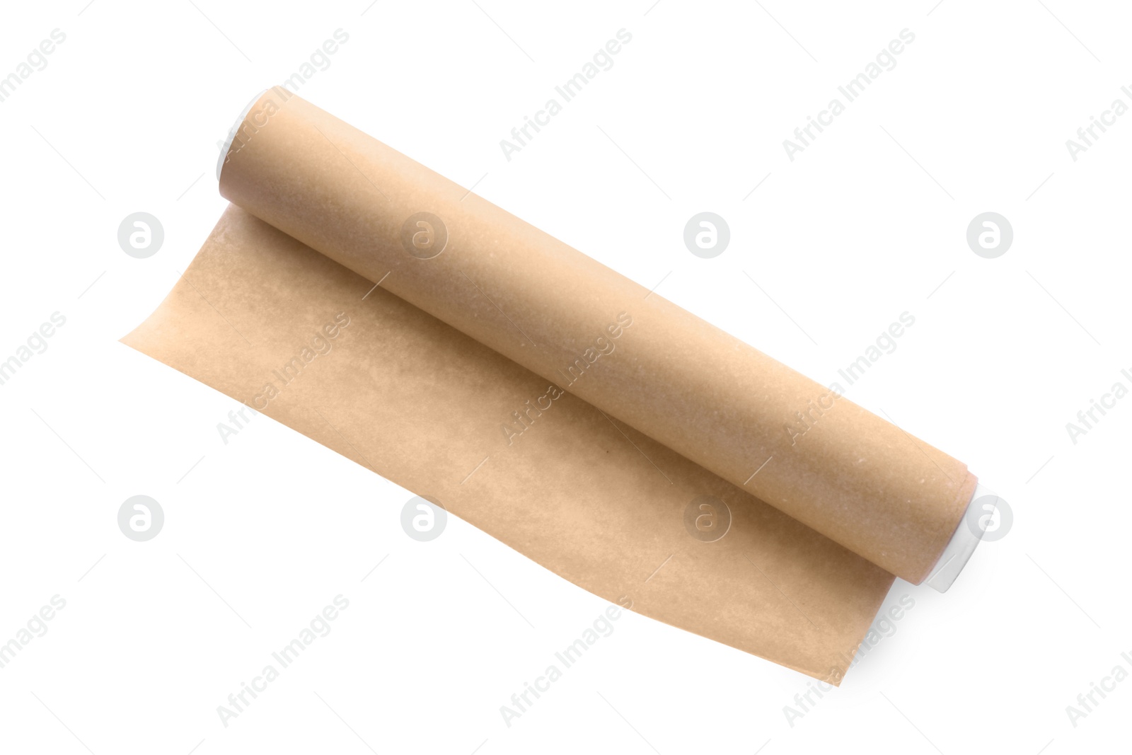 Photo of Roll of baking paper isolated on white