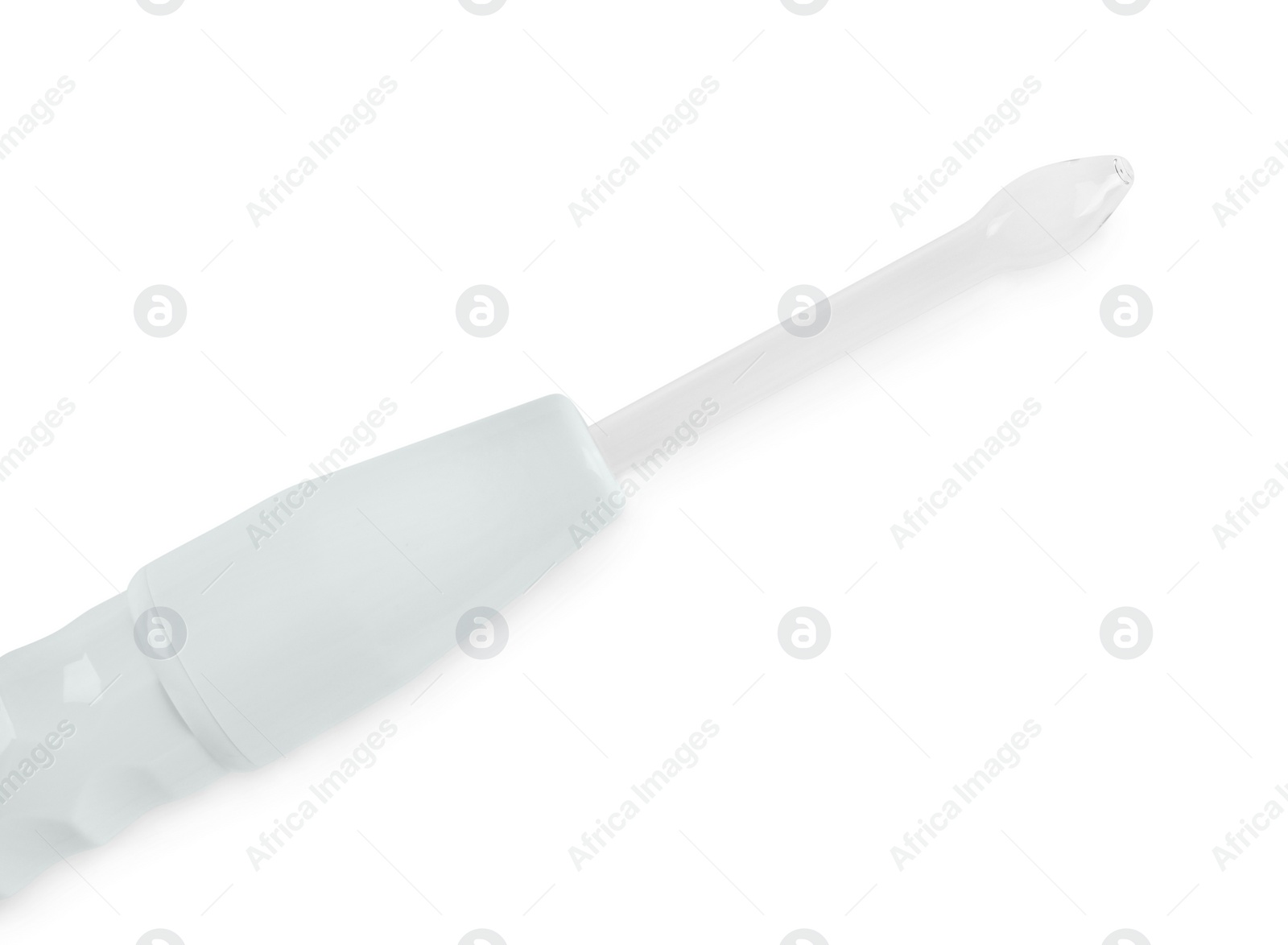 Photo of Modern darsonval isolated on white, top view. Microcurrent therapy