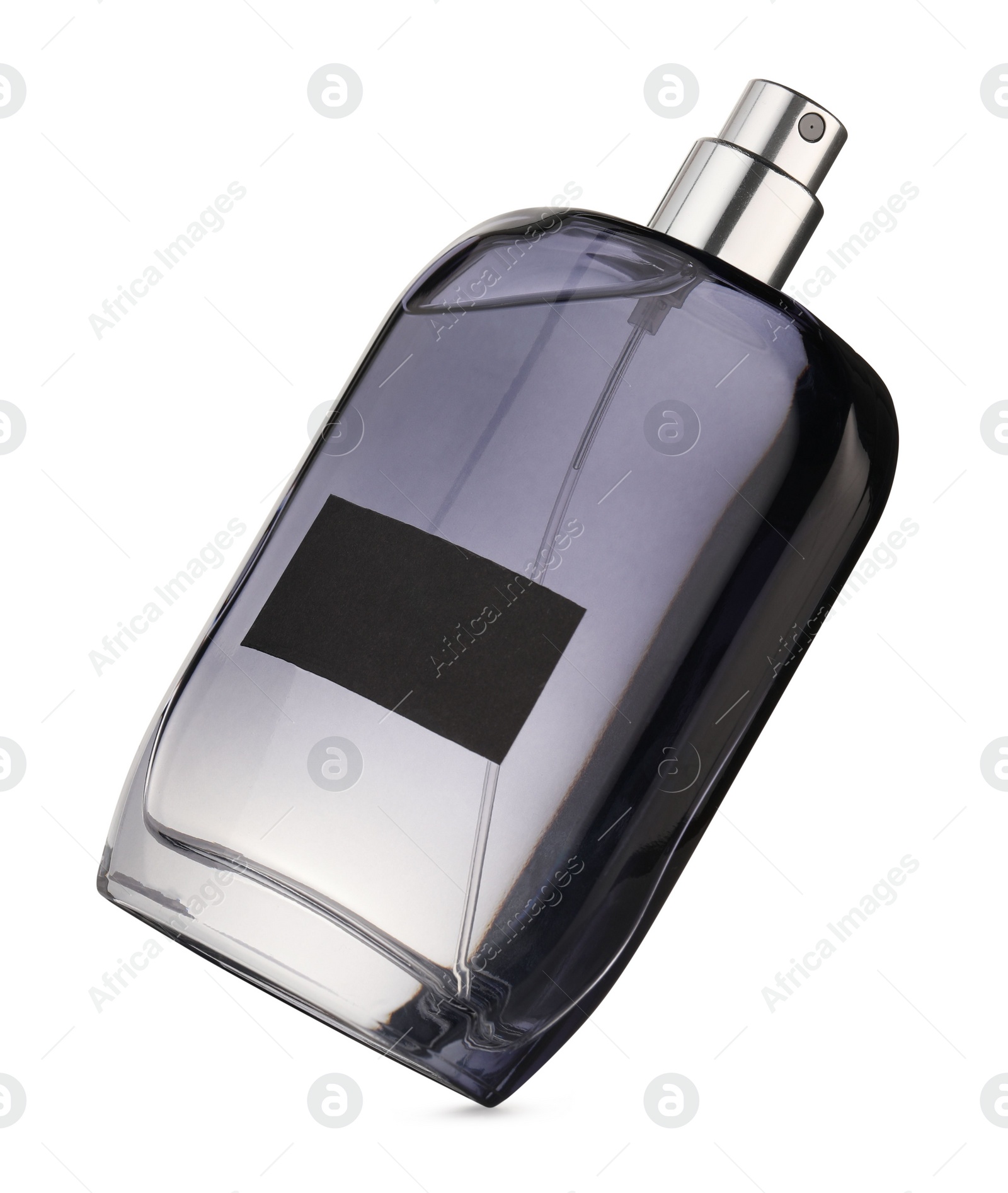 Photo of Luxury men's perfume in bottle isolated on white