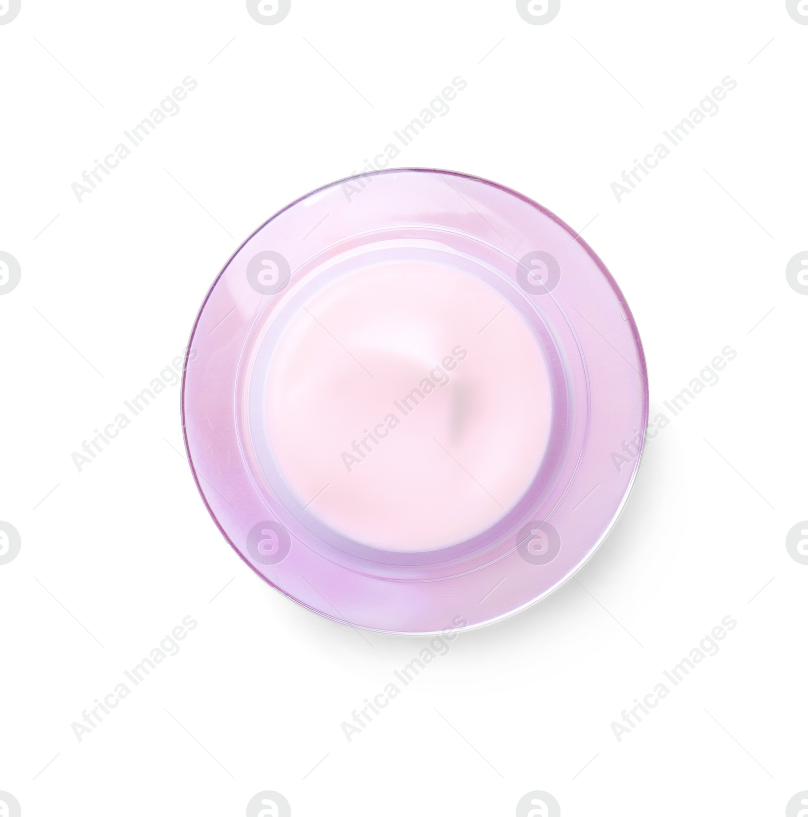 Photo of Jar of body cream on white background