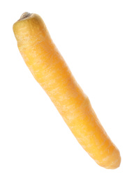 Fresh raw yellow carrot isolated on white