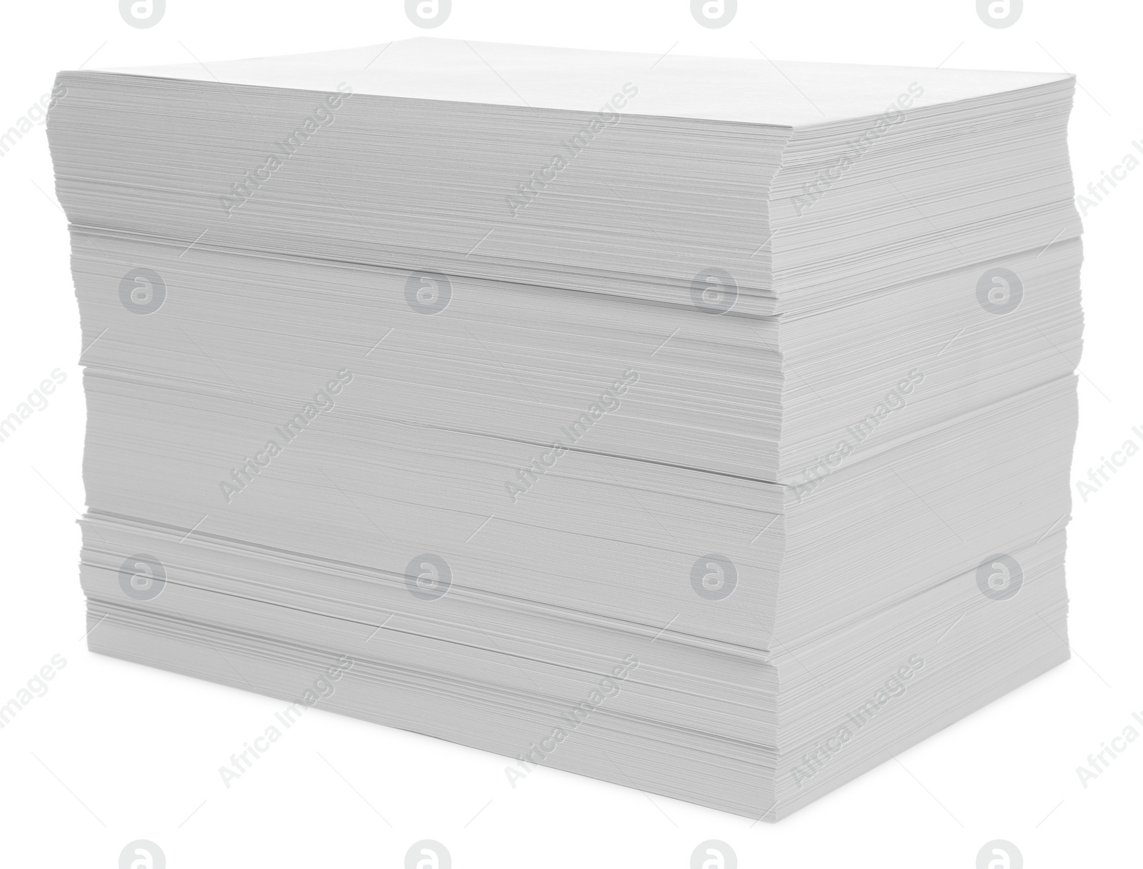 Photo of Stack of paper sheets isolated on white