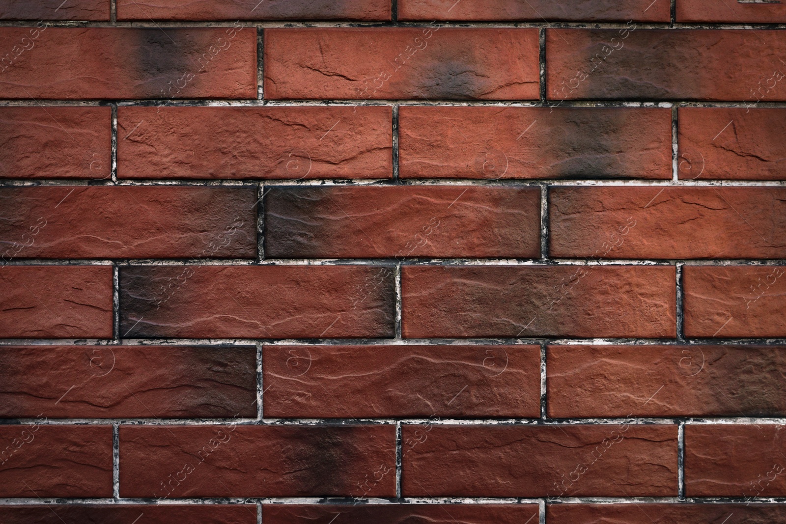 Photo of Texture of red brick wall as background