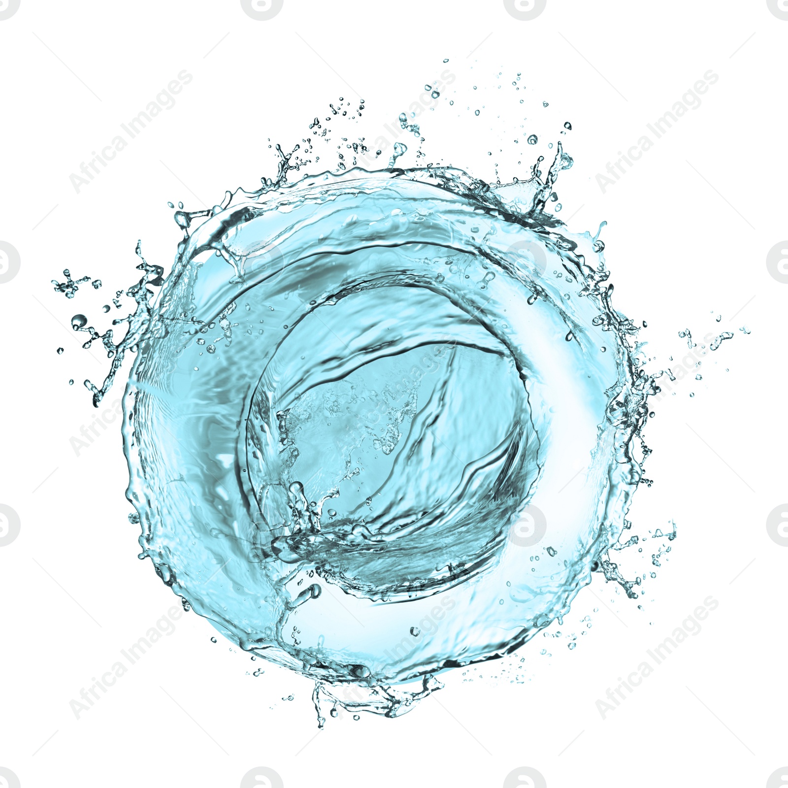 Image of Abstract splash of water isolated on white