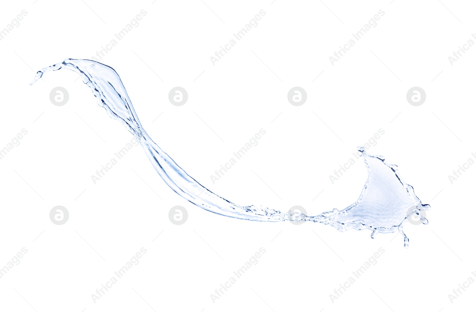Image of Abstract splash of water on white background