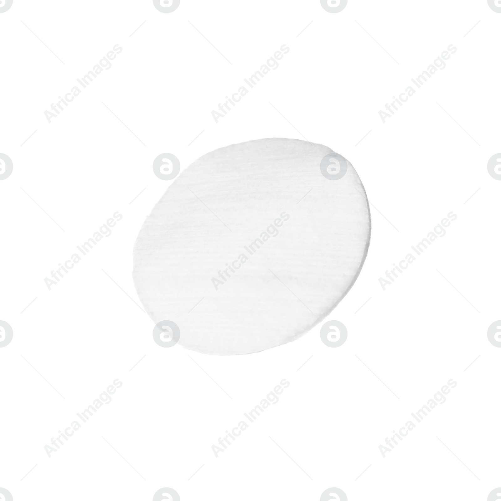 Photo of One clean cotton pad isolated on white