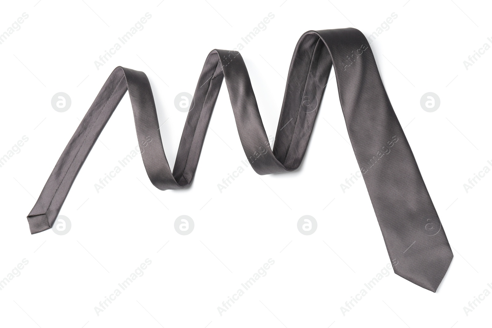 Photo of Stylish color male necktie isolated on white