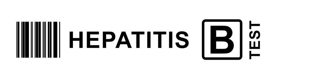 Illustration of Text Hepatitis B TEST on white background, illustration