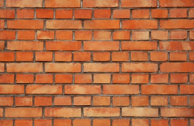Photo of Texture of red brick wall as background