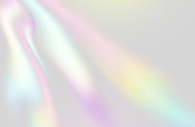 Illustration of Rainbow pastel colors on white background. Light refraction effect