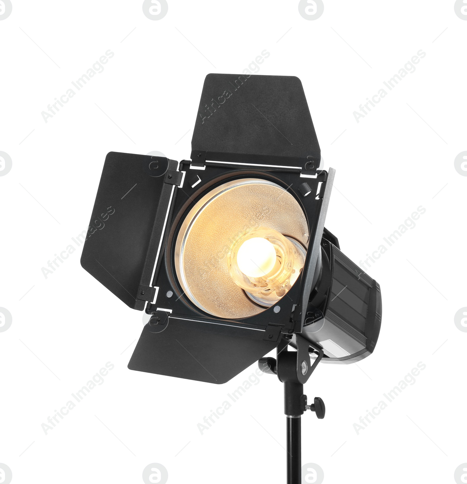 Photo of Studio lighting on white background. Food photography