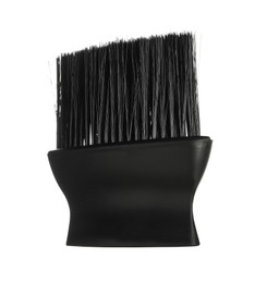 Photo of Hairdresser tool. Black neck brush isolated on white