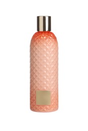 Photo of Stylish bottle with cosmetic product on white background