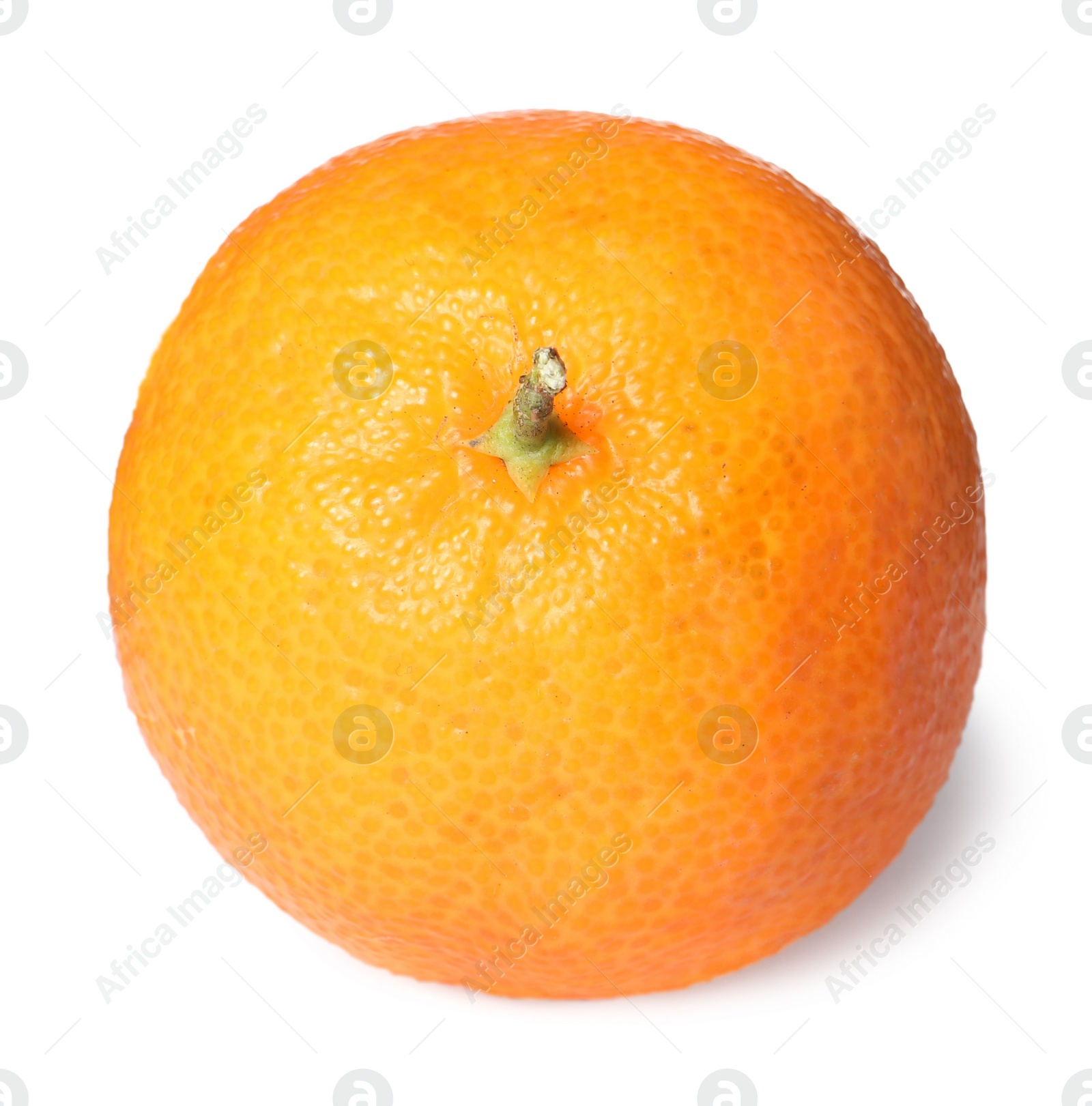 Photo of Fresh ripe juicy tangerine isolated on white