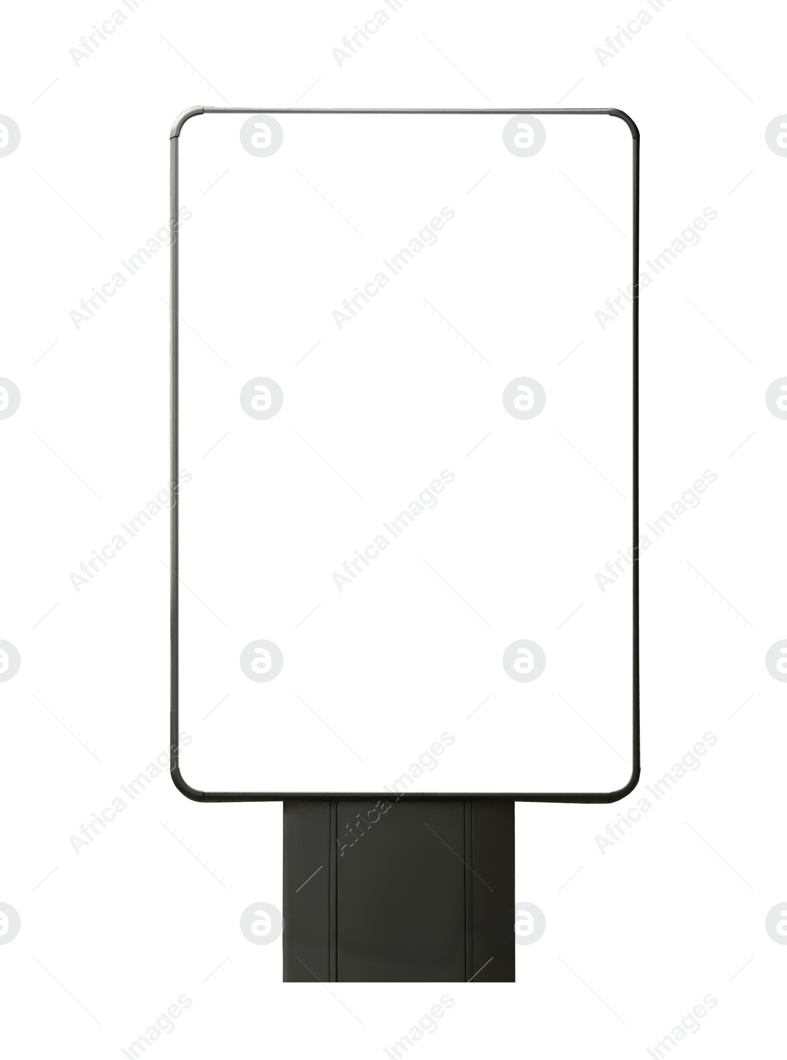 Image of Blank advertising board isolated on white. Space for design