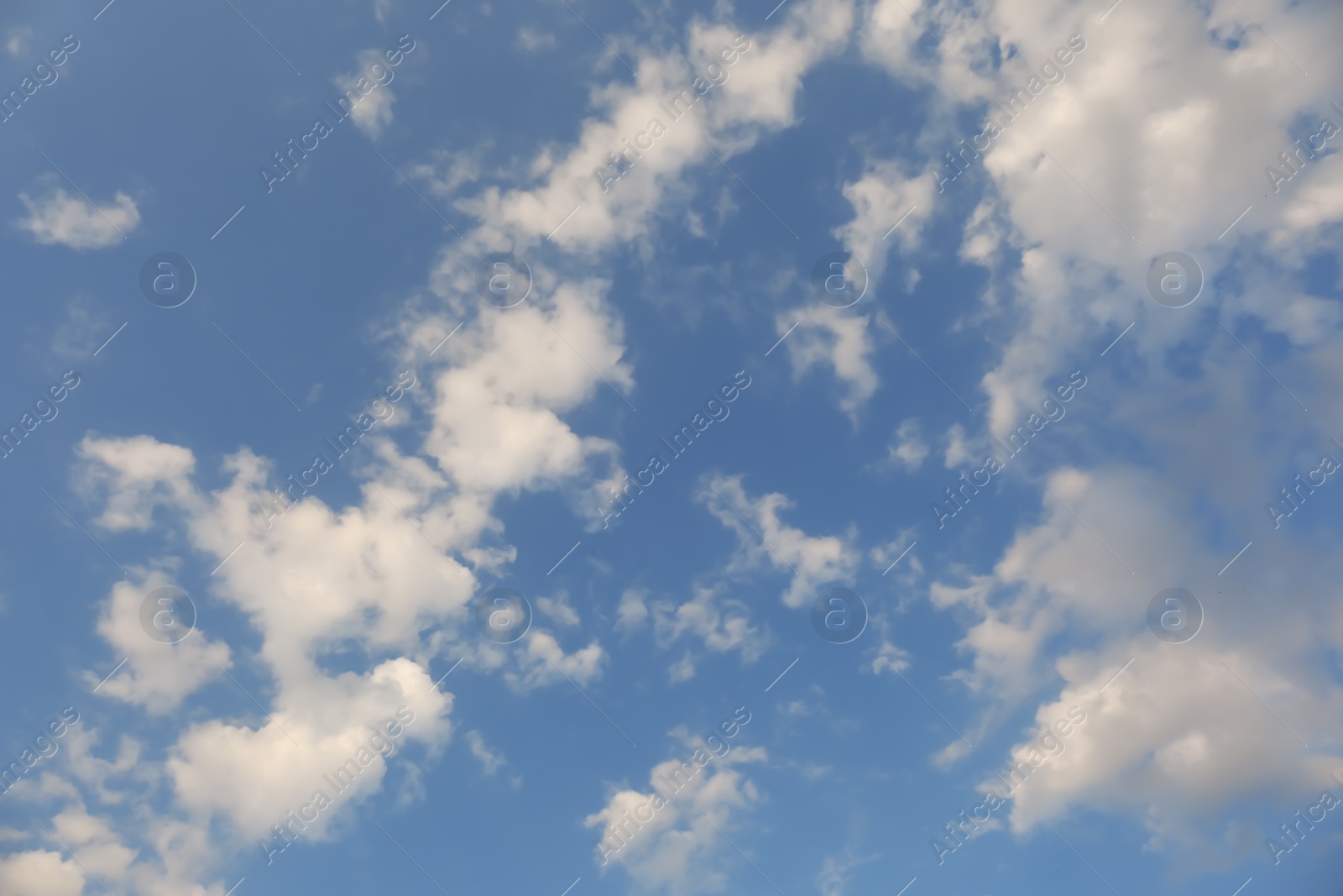 Photo of Beautiful view of blue sky with fluffy clouds