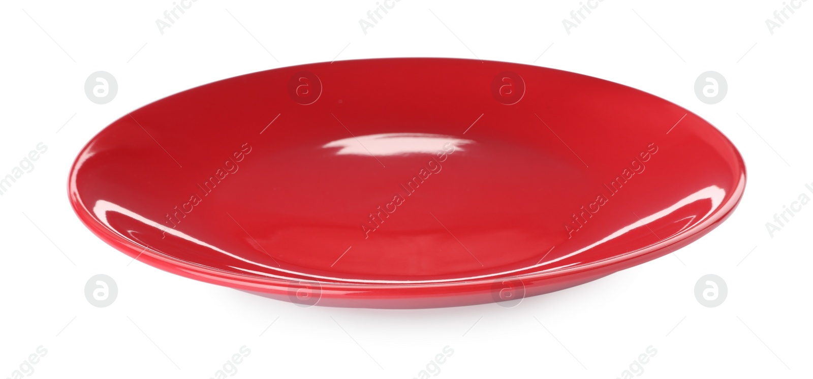 Photo of Empty clean ceramic plate isolated on white