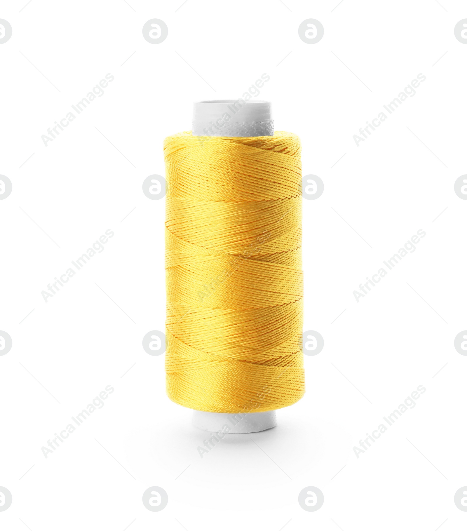 Photo of Color sewing thread on white background