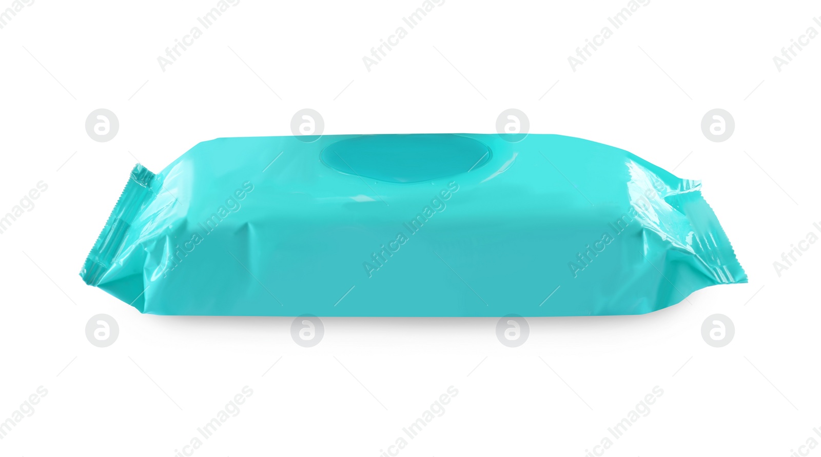 Image of Wet wipes flow pack isolated on white