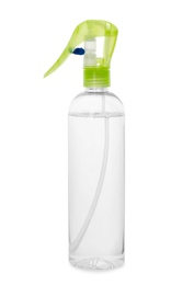 Photo of Bottle of air freshener on white background