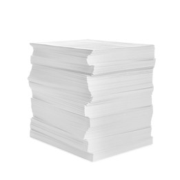 Photo of Stack of paper sheets isolated on white