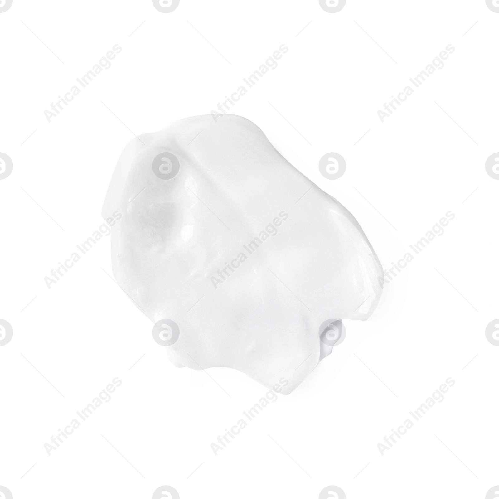 Photo of Cream sample isolated on white, top view