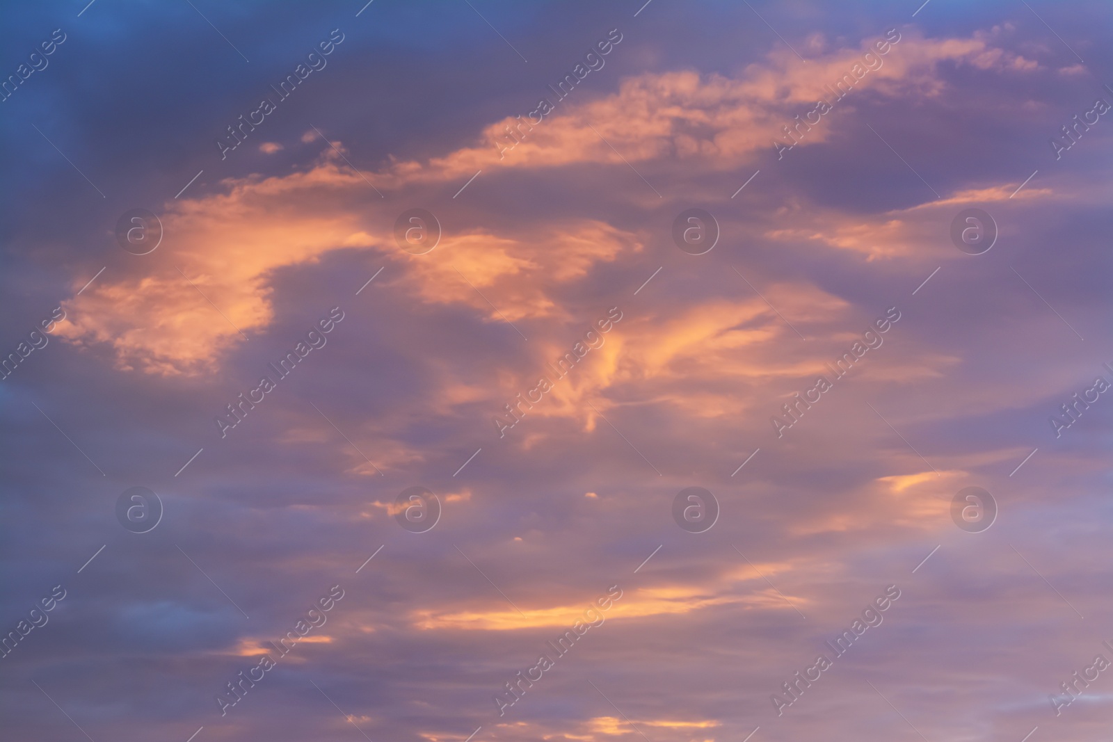 Photo of Picturesque view of beautiful sky with clouds at sunset