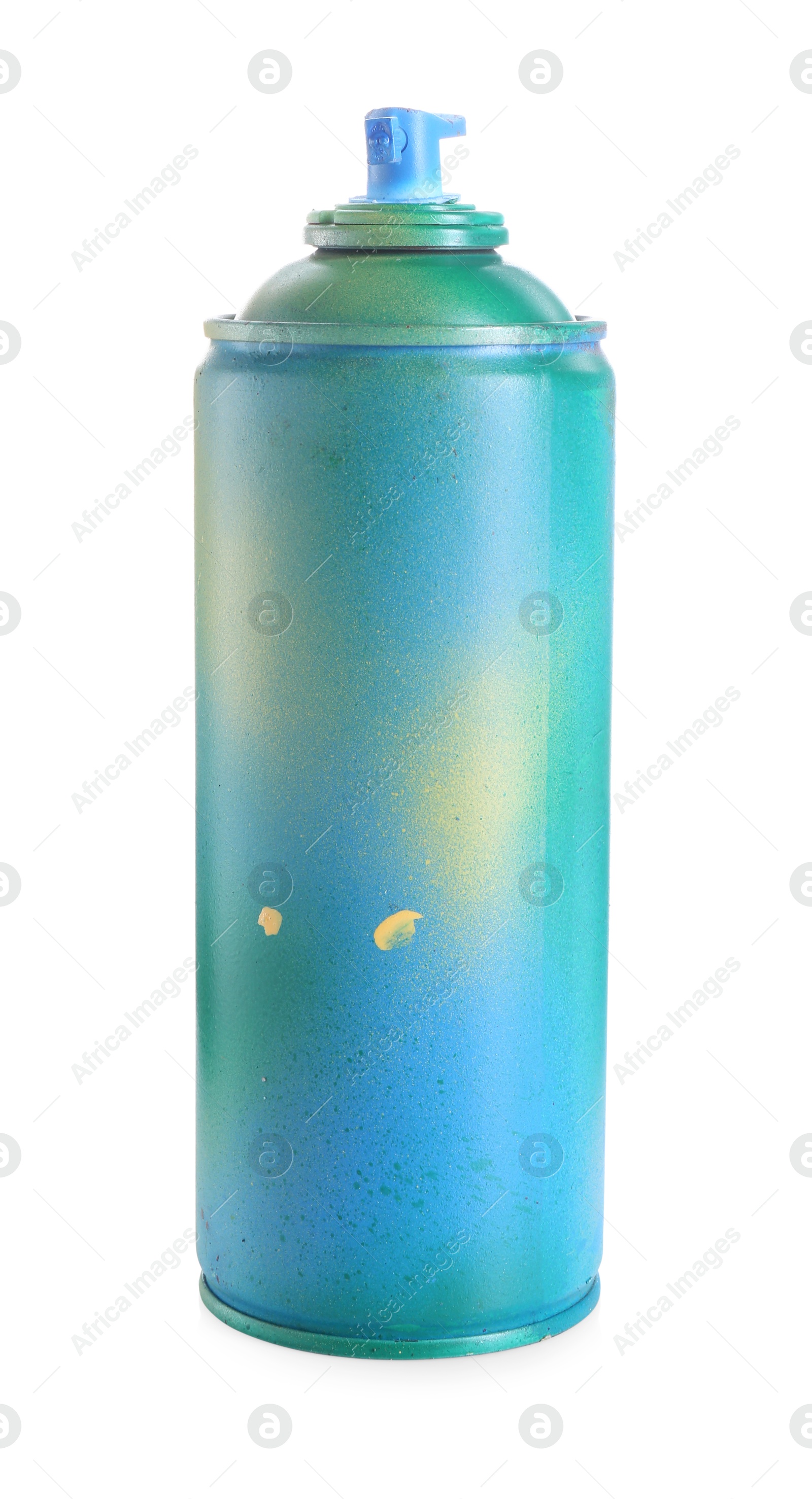 Photo of One can of bright spray paint isolated on white