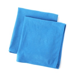 Fabric napkins for table setting on white background