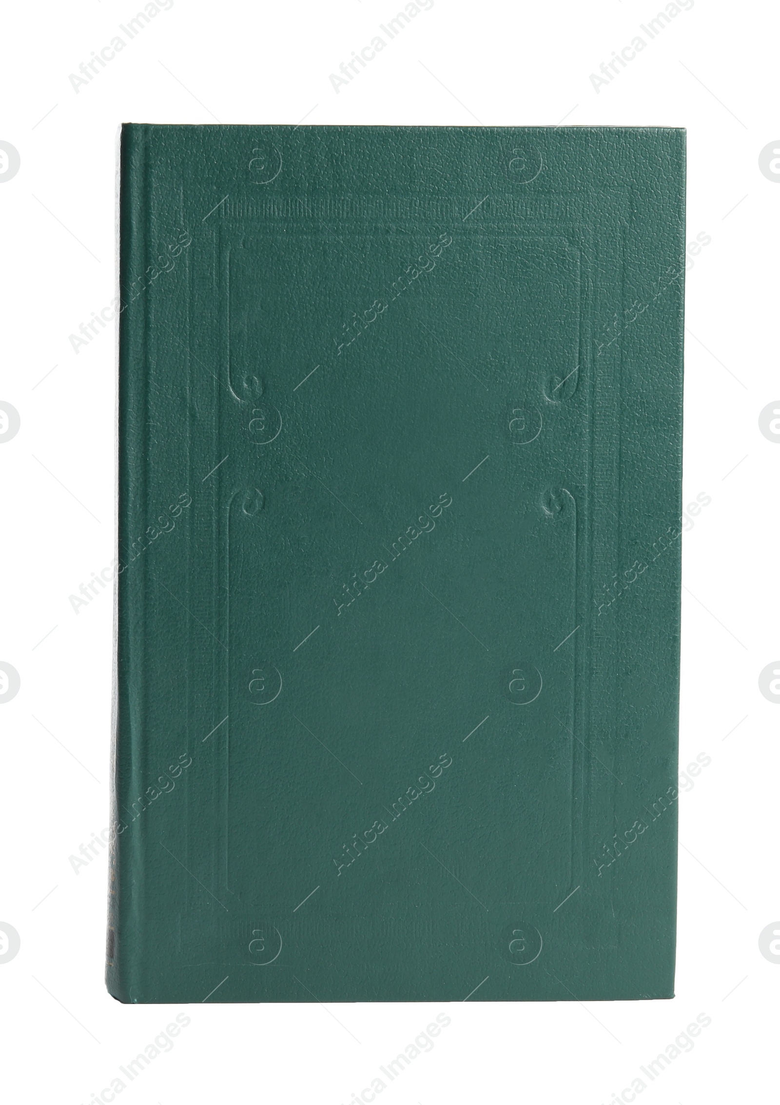 Photo of Book with hard cover isolated on white