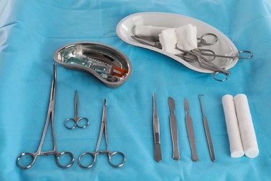 Photo of Setdifferent surgical instruments on table