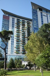 Batumi, Georgia - October 12, 2022: Hilton hotel and apartment complex