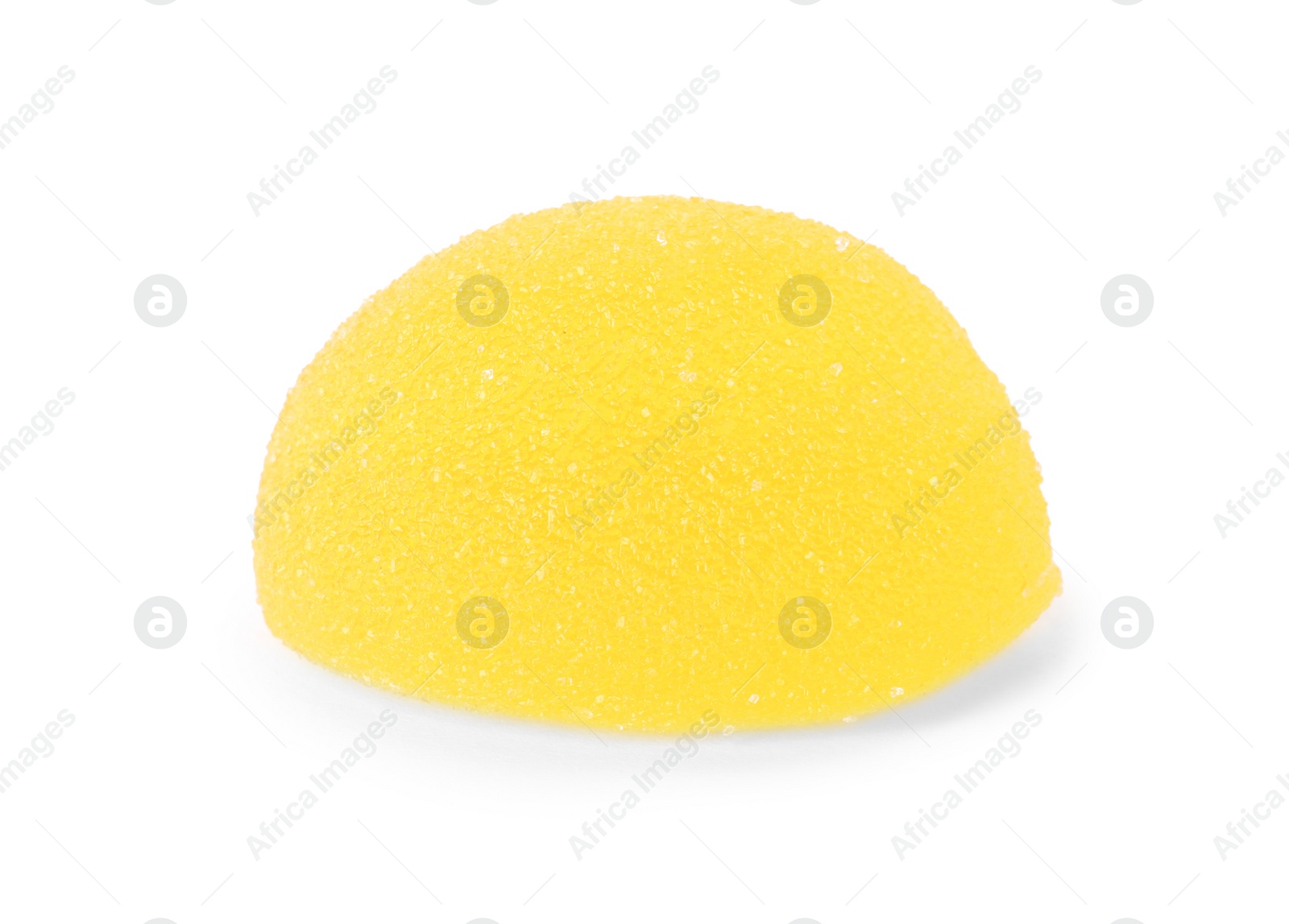 Photo of Bright delicious jelly candy on white background