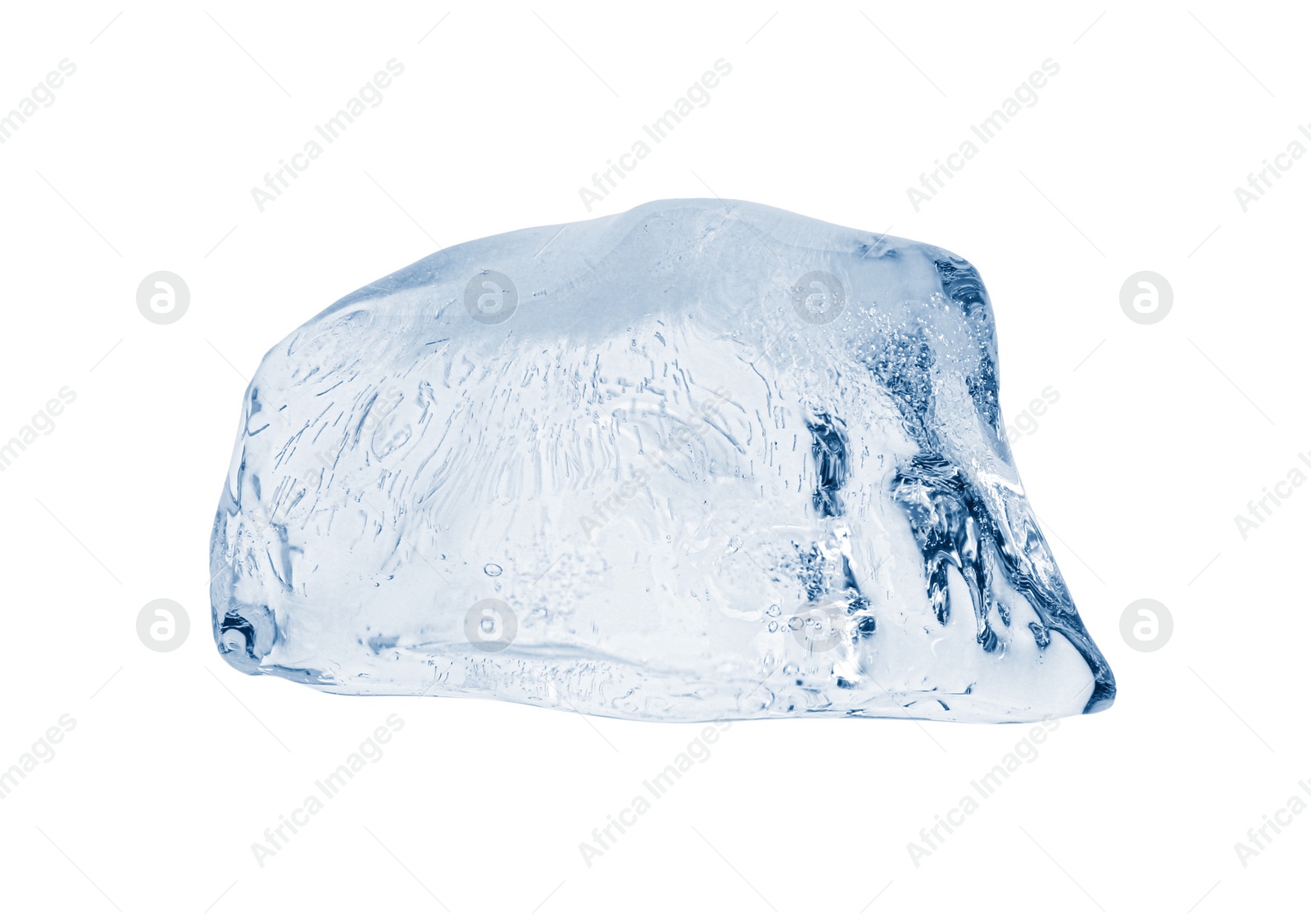 Photo of Piece of clear ice isolated on white