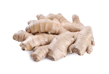 Photo of Whole fresh ginger root isolated on white