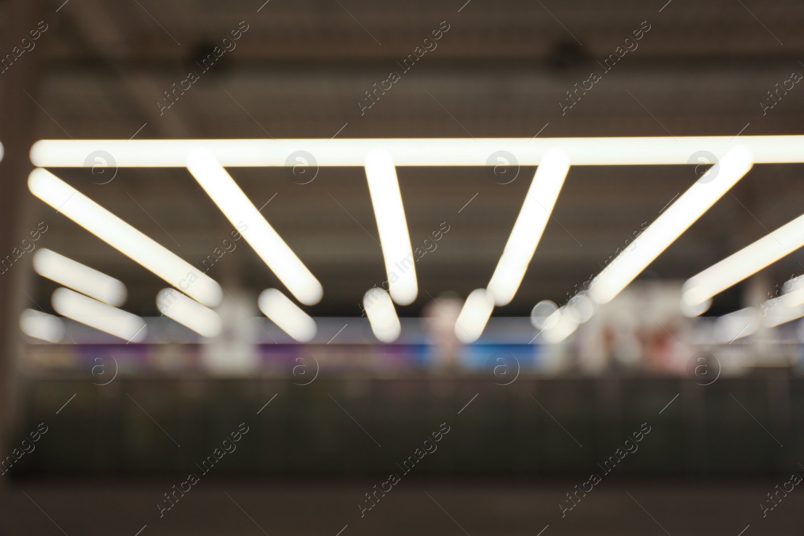 Photo of Blurred view of shopping mall interior. Bokeh effect