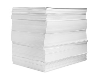 Photo of Stack of paper sheets isolated on white