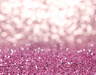 Image of Pink glitter with bokeh effect as abstract background