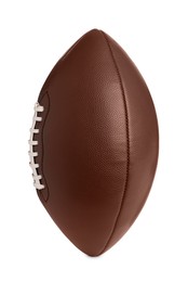 Leather American football ball isolated on white