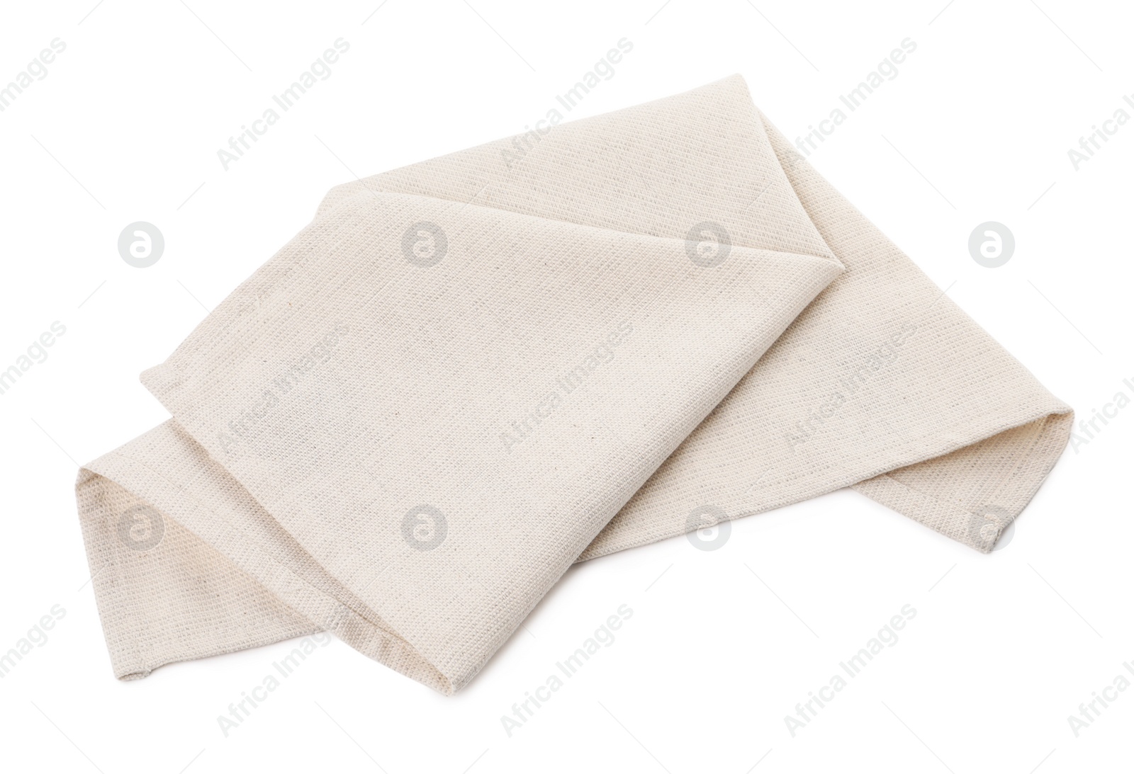 Photo of Fabric napkin for table setting on white background