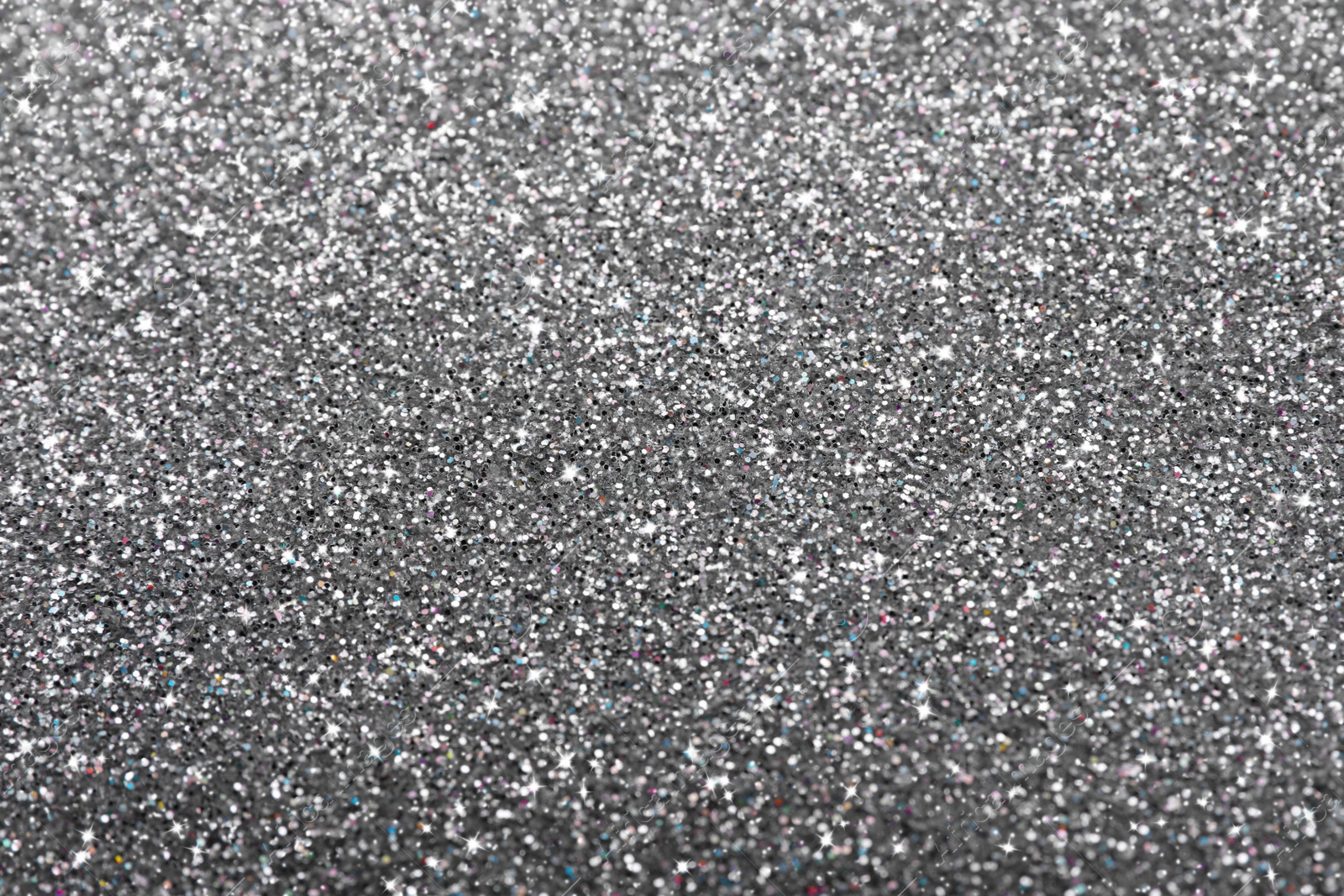 Image of Beautiful shiny grey glitter as background, closeup