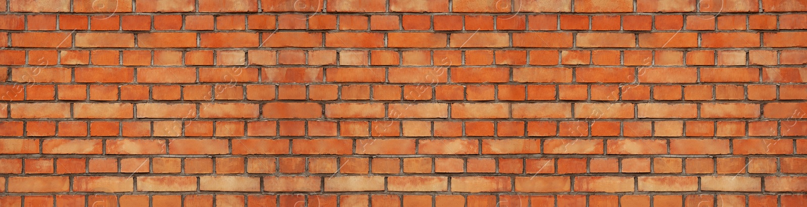 Image of Texture of red brick wall as background. Banner design