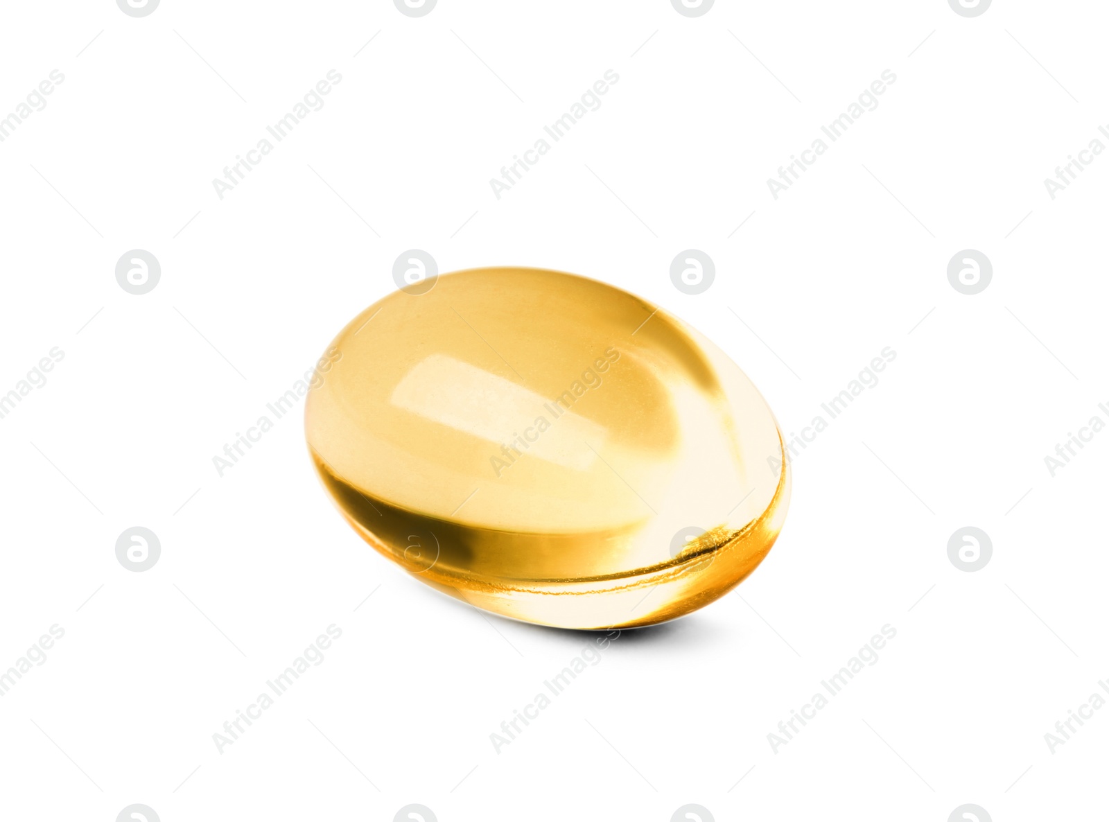 Photo of Pill on white background. Medical care and treatment