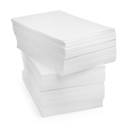 Photo of Stack of paper sheets isolated on white