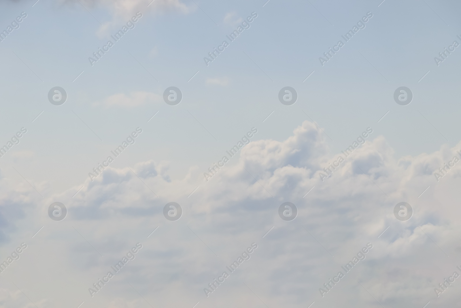 Photo of Picturesque view of beautiful blue sky with fluffy white clouds